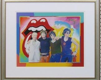 9035 - ROLLING STONE GICLEE BY PETER MAX 25 X 22

