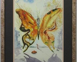 9040 - VENUS BUTTERFLY GICLEE BY SALVADOR DALI 22 X 27
