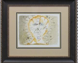 9041 - CLOCK FACE PRINT BY SALVADOR DALI 24 X 21
