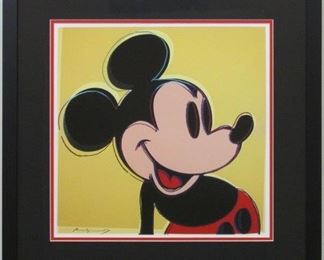 9071 - MICKEY MOUSE GICLEE BY ANDY WARHOL 21.5 X 21.5

