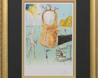 9078 - THE THUMB PRINT BY SALVADOR DALI 16.5 X 20.5
