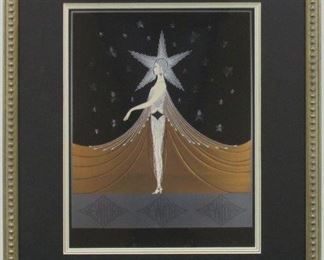 9079 - NEW YORK PRINT BY ERTE 17.5 X 20.5
