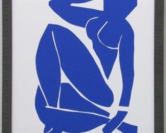 9080 - BLUE NUDE II GICLEE ON CANVAS BY HENRI MATISSE 18 X 22
