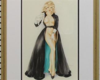 9082 - PIN UP GIRL BY ALBERTO VARGAS 17 X 22
