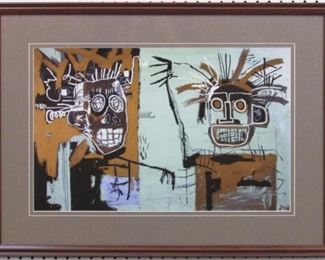 9083 - SUPER JUMBO BY JEAN MICHAEL BASQUIAT 29 X 21.5
