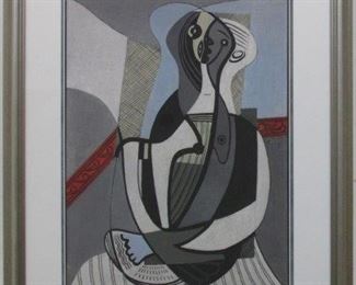 9090 - WOMAN READING BOOK 1927 GICLEE BY PABLO PICASSO 24 X 29.5
