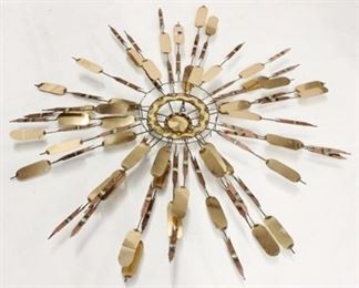 791 - Vintage starburst metal wall art 48" diameter
