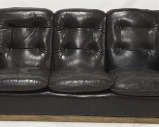 799 - Danish mid-century laminate back sofa 33 x 72 x 36 some wear to upholstery
