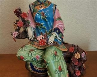 Hand-Painted Porcelain Asian Decor