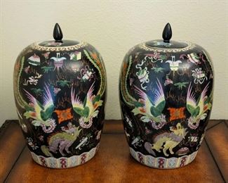 Pair of Antique Chinese Vase