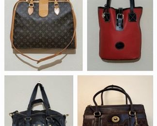 Louis Vuitton and other designer handbags 