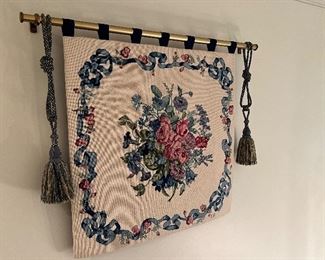 Handmade needlepoint tapestry