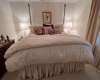 King size poster bed by Milling Road