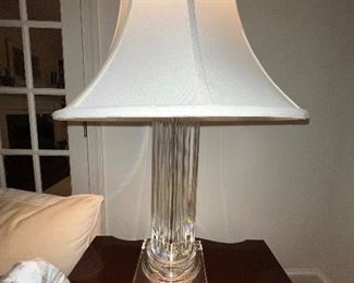 Pair of Restoration Hardware column lamps
