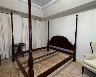 Baker Furniture California King size 4 poster bed