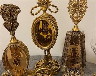 Vintage Ormolu Perfume bottles
