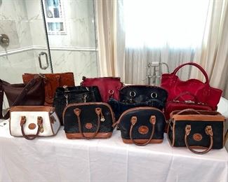 Dooney and Bourke, Coach, Tory Burch and Frye handbags