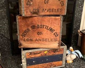 Vintage 7-Up crates