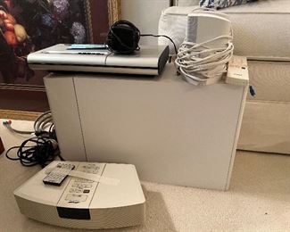 Bose Wave radio, Bose Subwoofer, Speakers, Lifestyle Model 5 music player-2 sets