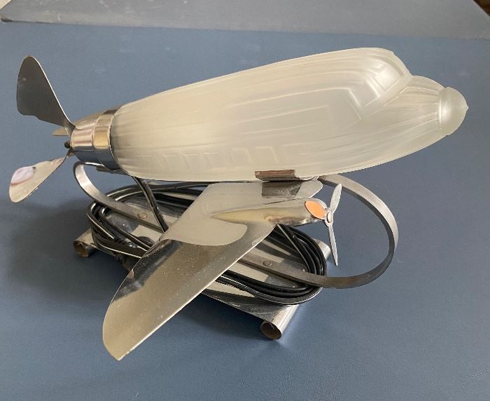 Art Deco Airplane Lamp DC-3