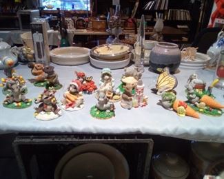 Bunny and Mouse Figurines 