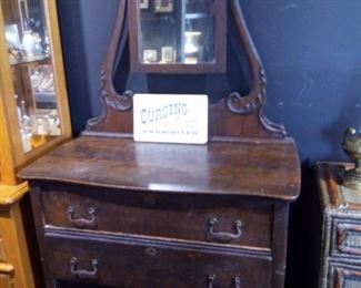 Beautiful Antique 3 Drawer Dresser with Mirror