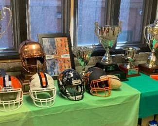 SPOKANE SHOCK ARENA FOOTBALL TROPHIES SIGNED HELMETS AND MORE