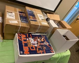 CASES OF TEAM POSTERS AND GAME PROGRAMS
