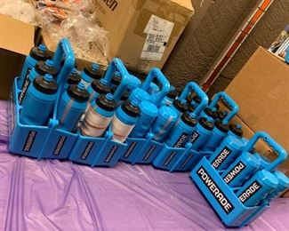NEW POWERADE DRINK BOTTLES AND CADDIES