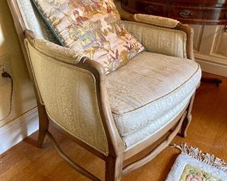 French provincial armchair by Hickory Chair Co.