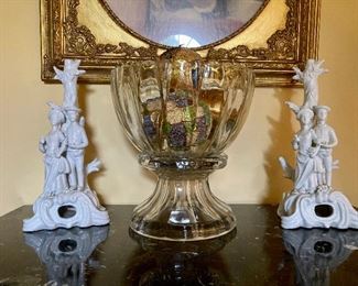 Pair of Maitland Smith candleholders