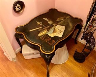 Maitland Smith painted cocktail table