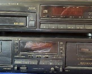 A002 Pioneer 6Disc Player And Pioneer Cassette Player