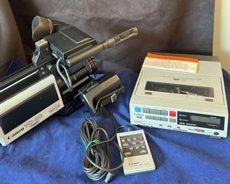 A010 Canon Video Camera and Portable Recorder