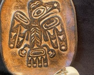 B027 Haida Eagle Signed Carved Polar Bear