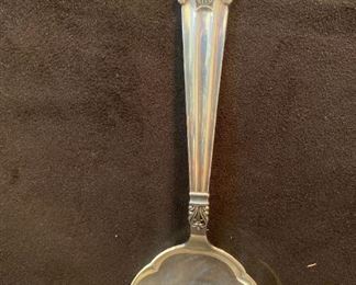 B036 Danish Cohrs Silverplate Serving Spoon