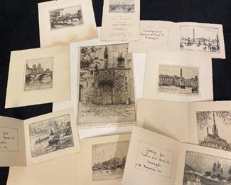 B102 Etchings By Caroline Frank Armington