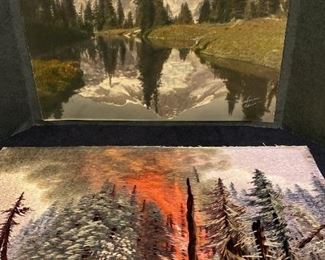 B103 Norm Edson Colored Photograph Of Mirror Lake