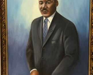 M002 Original Oil Martin Luther King Jr by Alma Ehlers