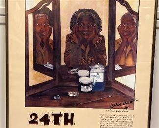 M006 24th Annual Urban League of Seattle Art Exhibition Framed Poster