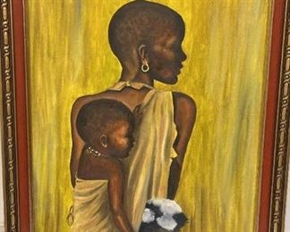 M007 An original oil painting by Alma Elhers