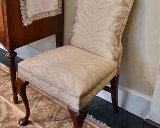 One of a pair of chairs