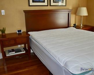 Queen bed (Mattress not included.) and matching nightstands