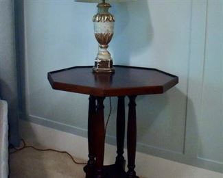 Octagonal side table