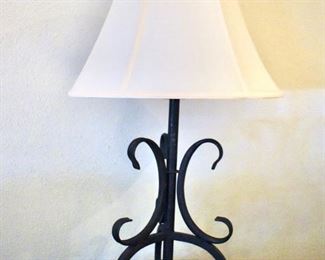 Wrought iron table lamp