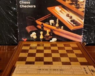 Game Tablette with Wood Inlay