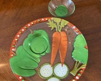 Hand Blown Glass Serverware by Lori Siebert