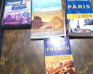 Rick Steves Paris Travel Books, Pimsleur Italian Language CD Set