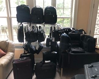  Tumi Leather backpacks, laptop cases and Luggage!