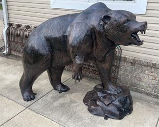 Aluminum Life Size Grizzly Bear